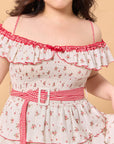 Curve & Plus Red Hood Maiden Dress