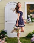 Lavendelfarbenes Sweetheart T-Shirt-Kleid