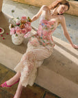 Floral Mirror Skirt