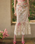 Floral Mirror Skirt