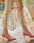 Floral Mirror Skirt