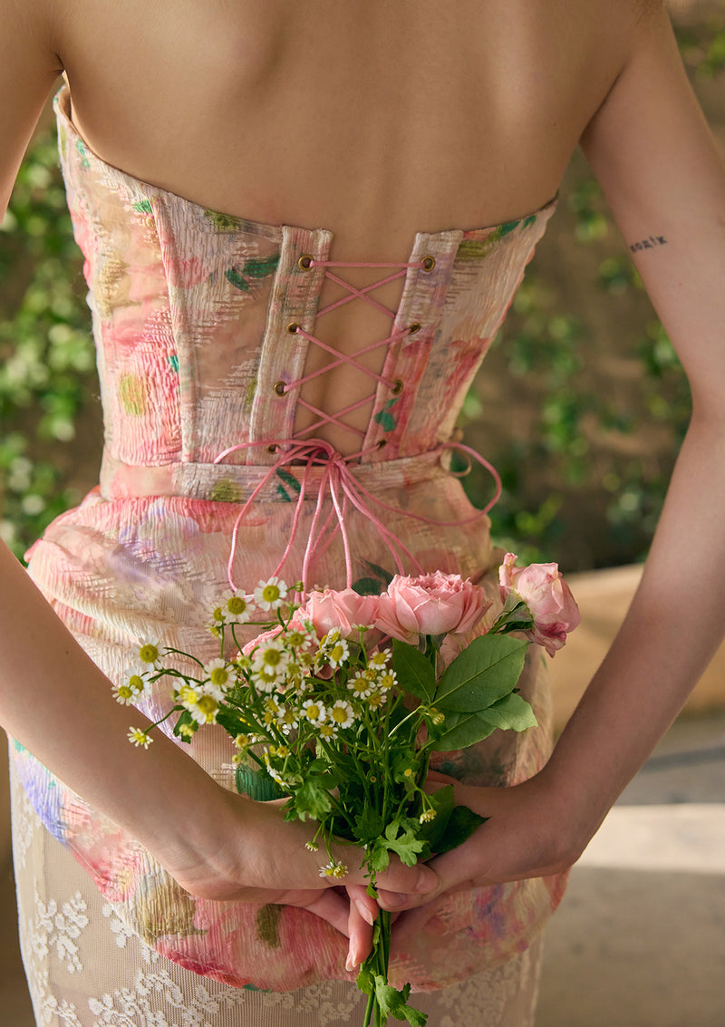 Floral Mirror Corset