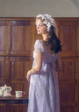 Monet's Irises Regency Dress