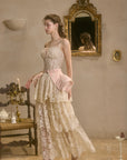 White tiered lace skirt for honeymoon outfits - Lacemade "Waltz In The Moonlight"