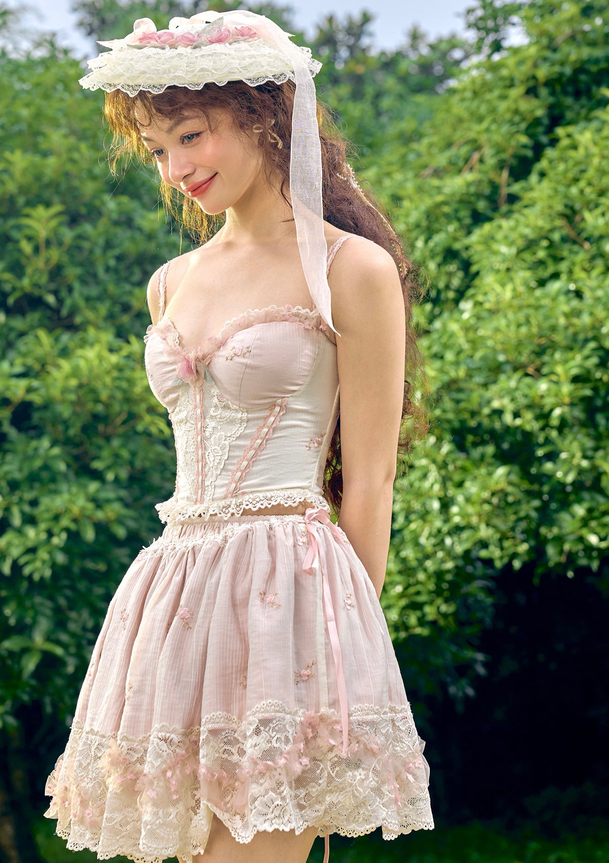 Waltz Floral Lace Belted Dress新品未使用