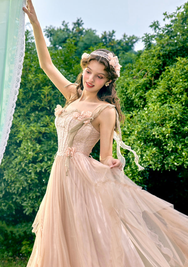 Princess Dress Only Gown Rose Princess Gown Pearl White Fairy Tong Princess Dress Only Gown Rose Princess Gown Pearl White Fairy Tong