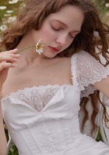 White Pearl Corset Dress