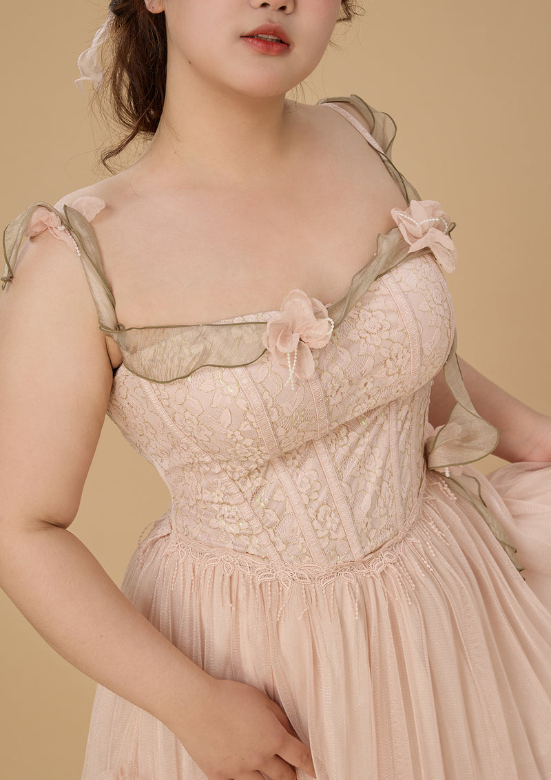 Curve & Plus Flower Kissing Wonderland Corset Dress