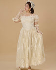 Curve & Plus The Tear of Blossom and Candle Corset Dress