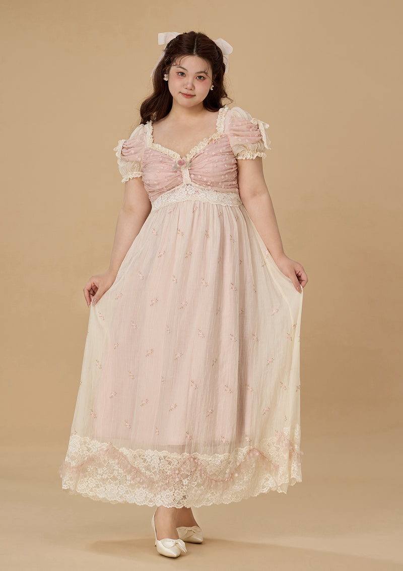 Curve & Plus Flower & Alice Regency Dress