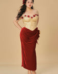 Curve & Plus Wild Rosa in Spain Corset Dress