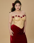 Curve & Plus Wild Rosa in Spain Corset Dress
