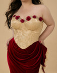 Curve & Plus Wild Rosa in Spain Corset Dress