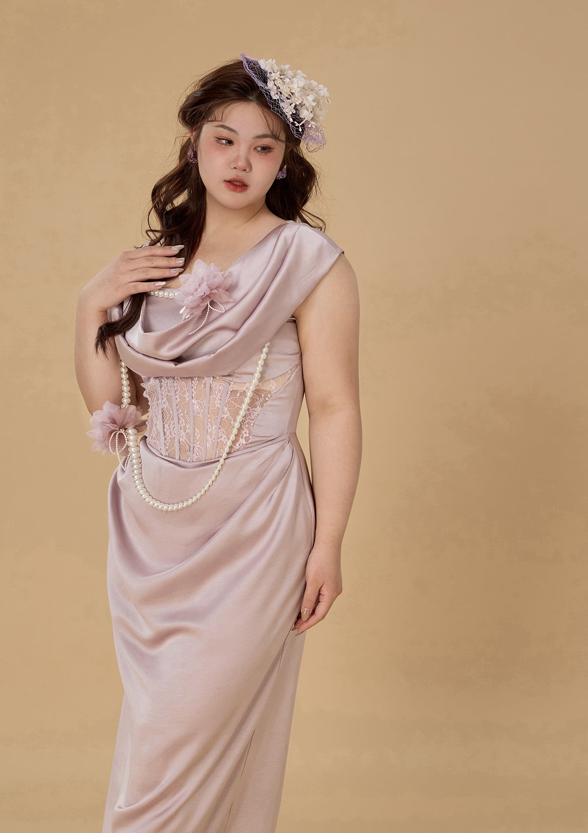 Curve &amp; Plus Adaline Çağı Korse Elbise