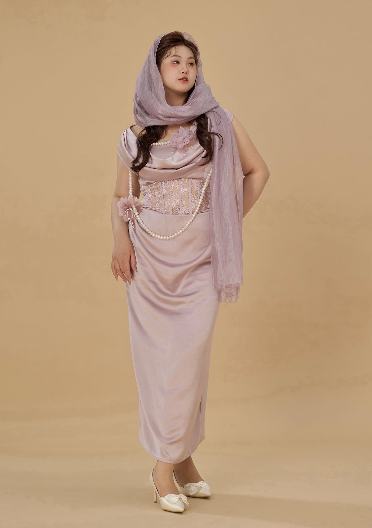 Curve &amp; Plus Adaline Çağı Korse Elbise