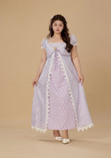 Curve & Plus Monet's Irises Regency Dress