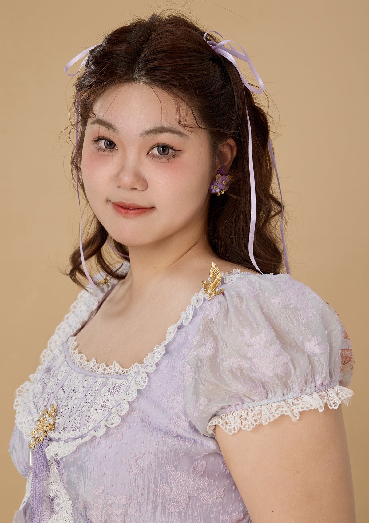 Rielle riche Russell Lace Dress (ベージュ)