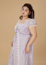 Curve & Plus Monet's Irises Regency Dress