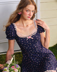 Lavendelfarbenes Sweetheart T-Shirt-Kleid
