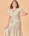 Curve & Plus Green Grapes Dress