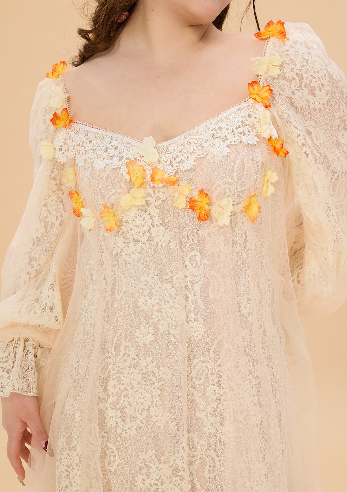 Curve & Plus Sunset & Orange Ocean Dress