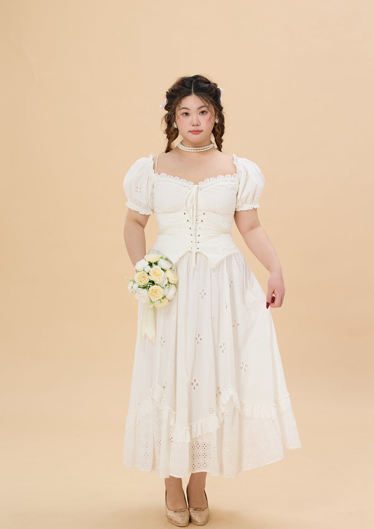 Curve &amp; Plus "I Flipped" Corset Dress