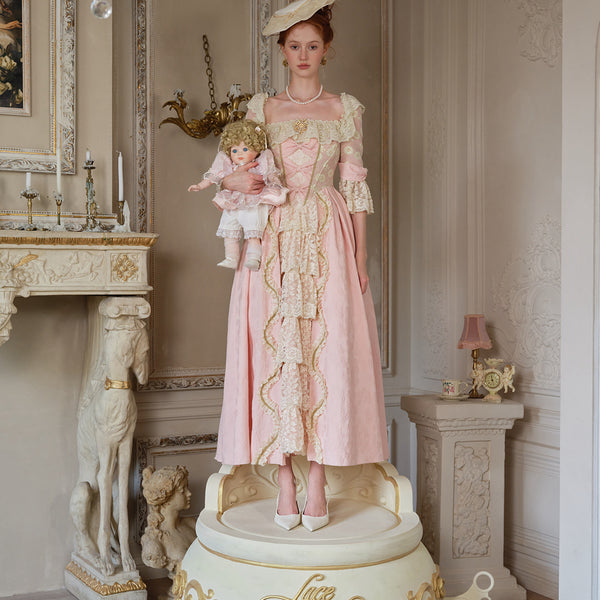 Pink Floral Godmother Corset Dress 