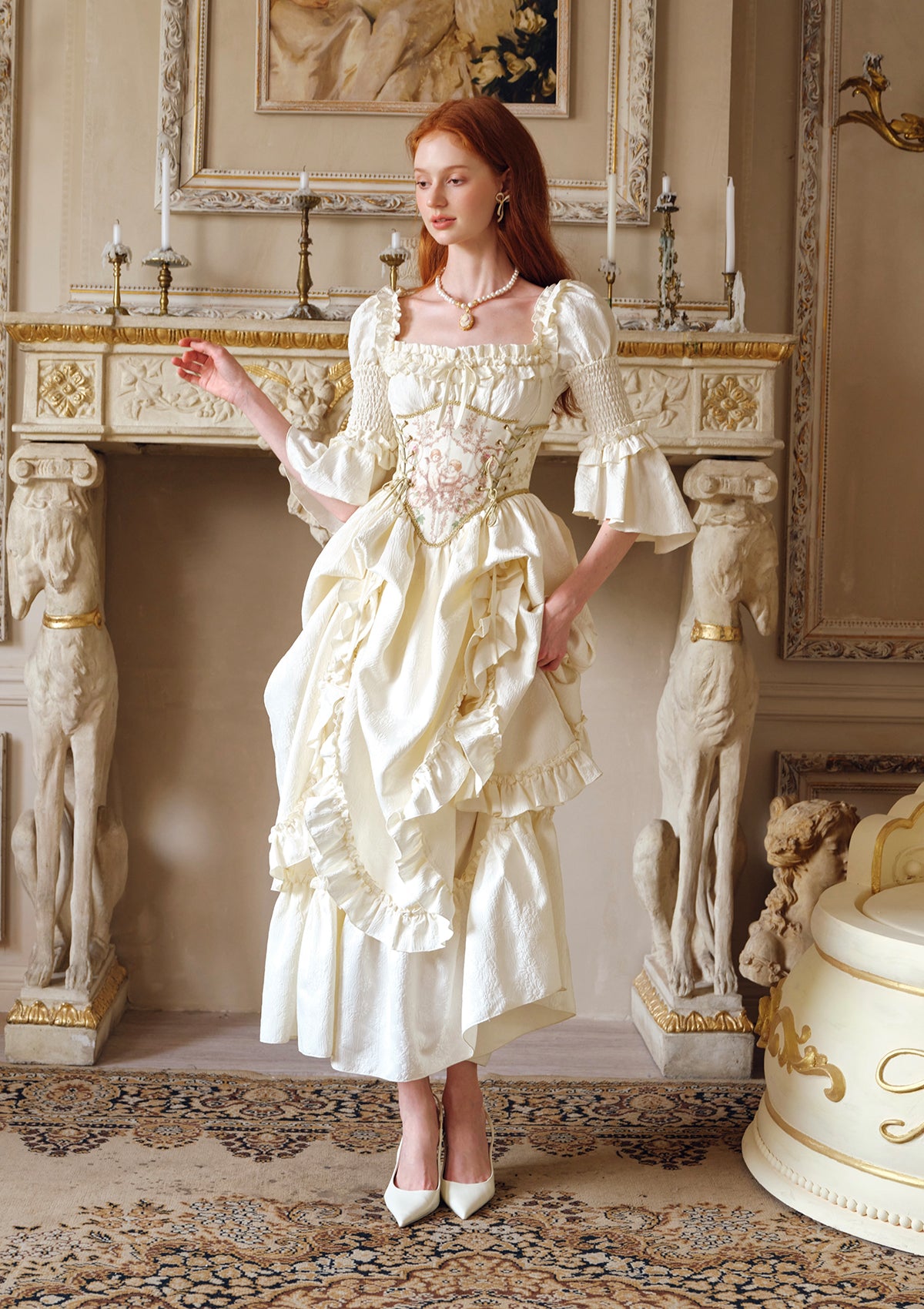 ★2025SS新作★illio★Angel lace folded waist skirt MUSINSA | ILLIO White Angel lace folded waist skirt