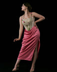 Curve & Plus Flower Vine Phantom Corset Dress