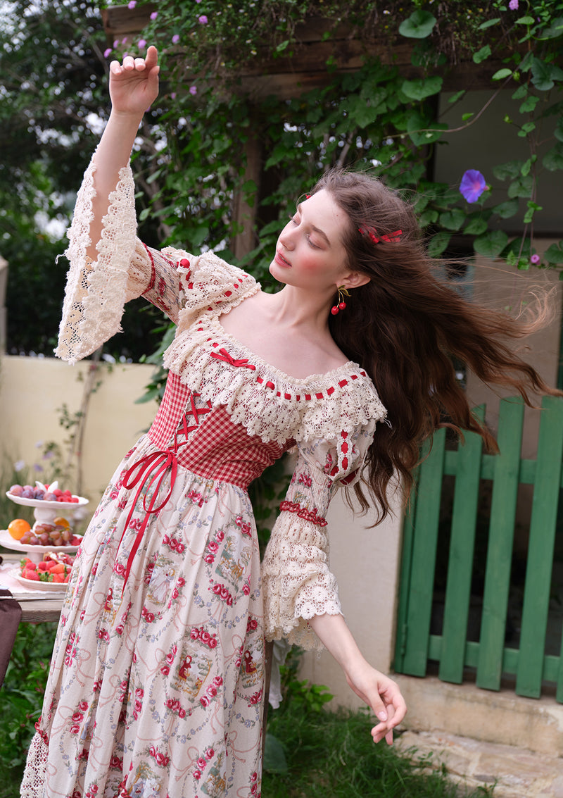 “Little Red Riding Hood” Cottage Dress