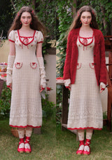 Rosehip Picnic Knit Dress