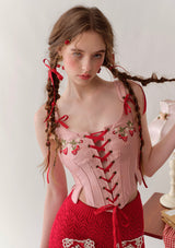 Wild Strawberry Paradise Corset