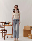 Berries Fashion Editor Unterlegtes Spitzentop