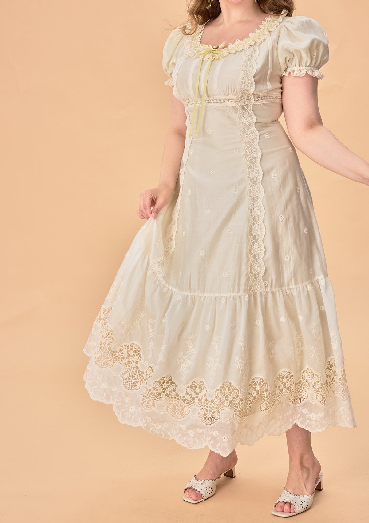 Curve &amp; Plus Green Grapes Dress