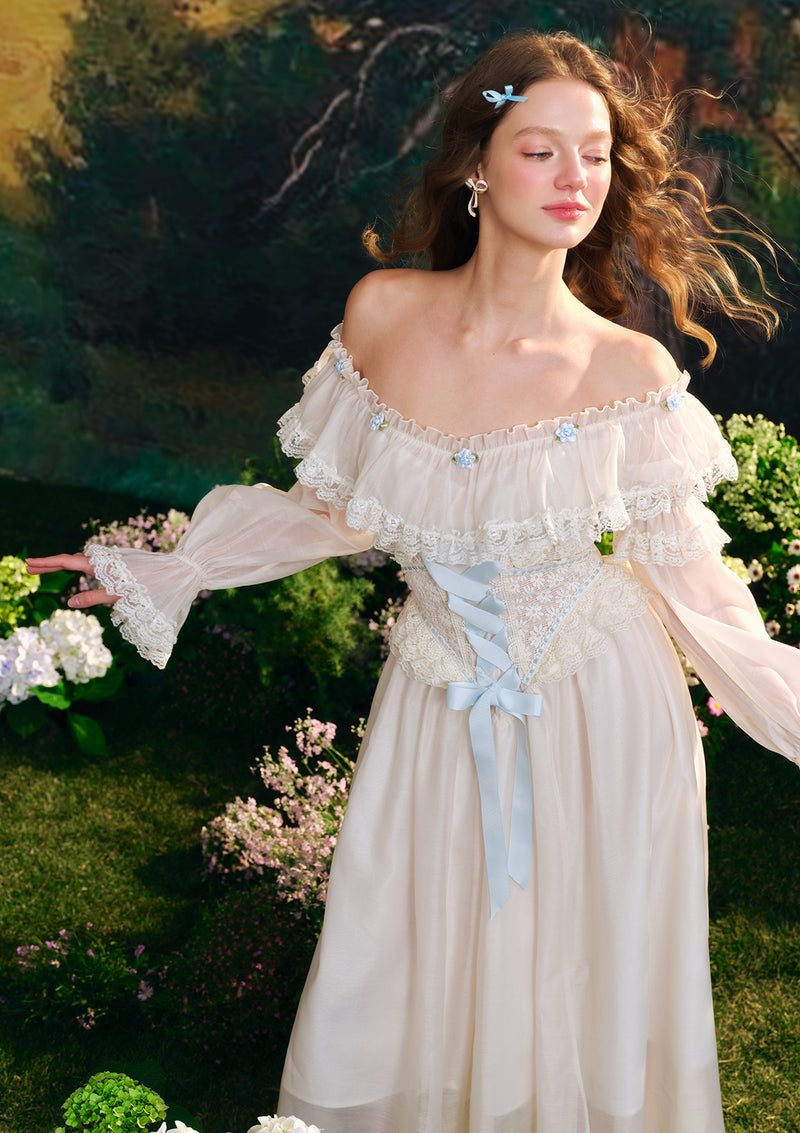 Blue Hydrangea Corset Dress Blue Hydrangea Corset Dress