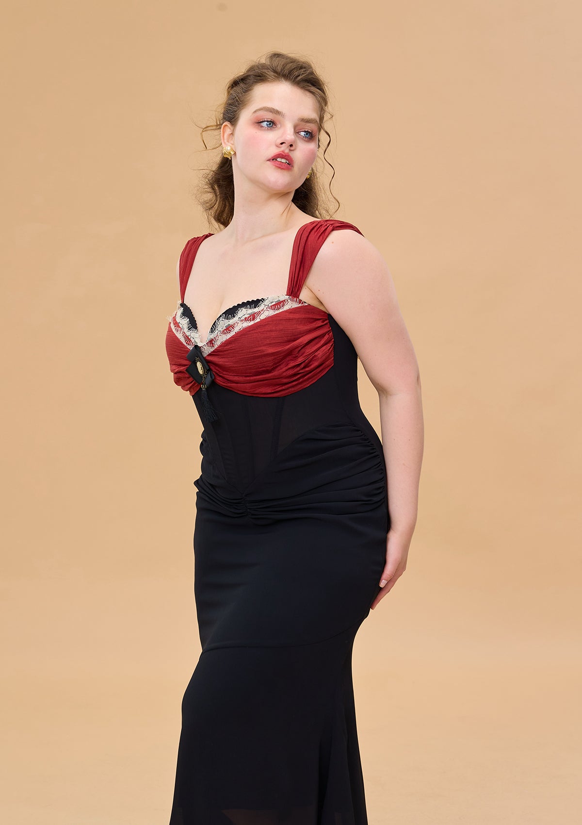 Curve & Plus Shaking the Wine Glass Corset Dress Pre-order / 2XL