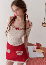 Strawberry Fabric House Knit Bottom Shirt