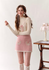 Pineberry Post Office Knit Skirt