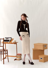 Blackberry Post Office Knit Skirt