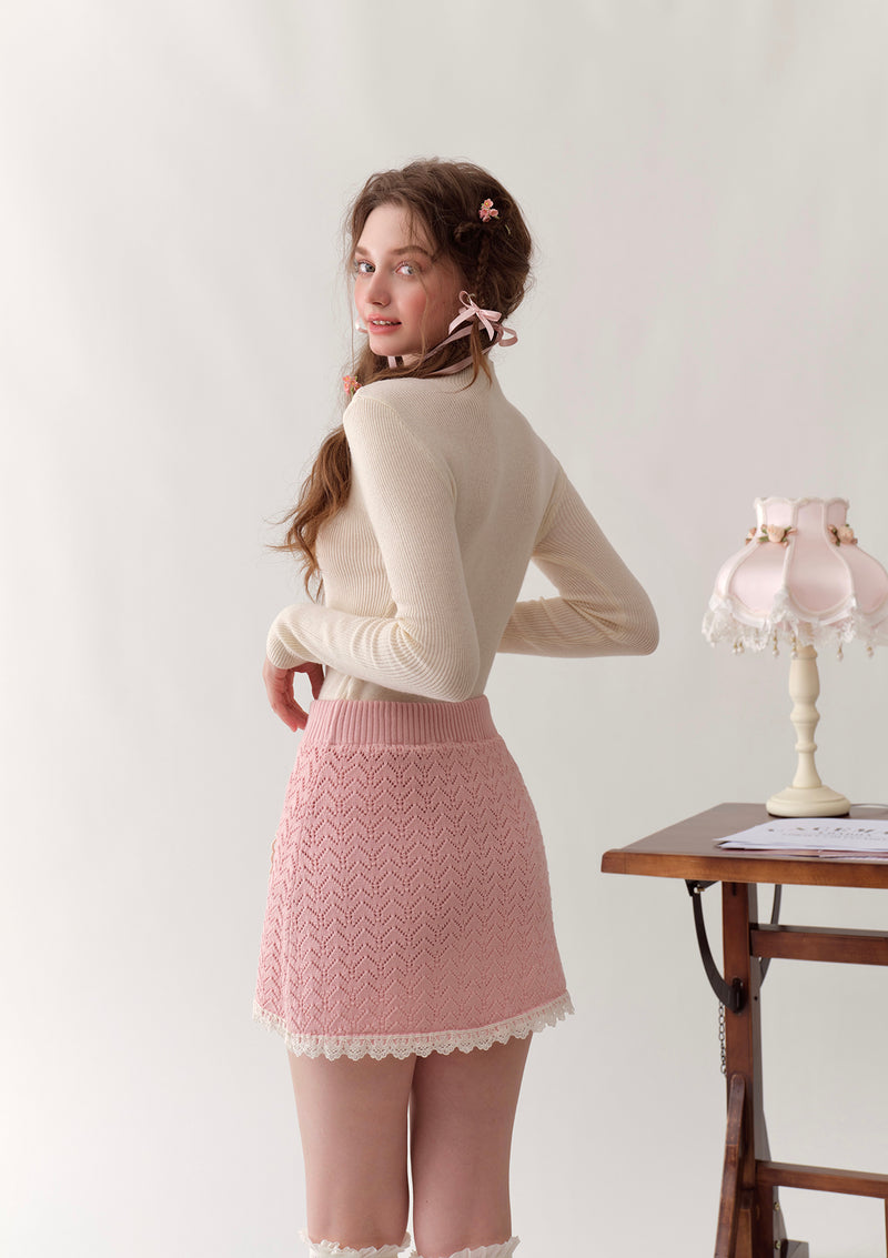 Pineberry Post Office Knit Skirt