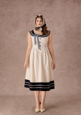 Curve&Plus Sailor Love Letter Dress（Navy）