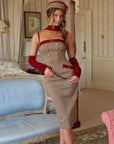 Baroque Red Velvet dress