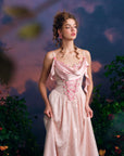 Korsettkleid mit Tuberose-Blumenmuster