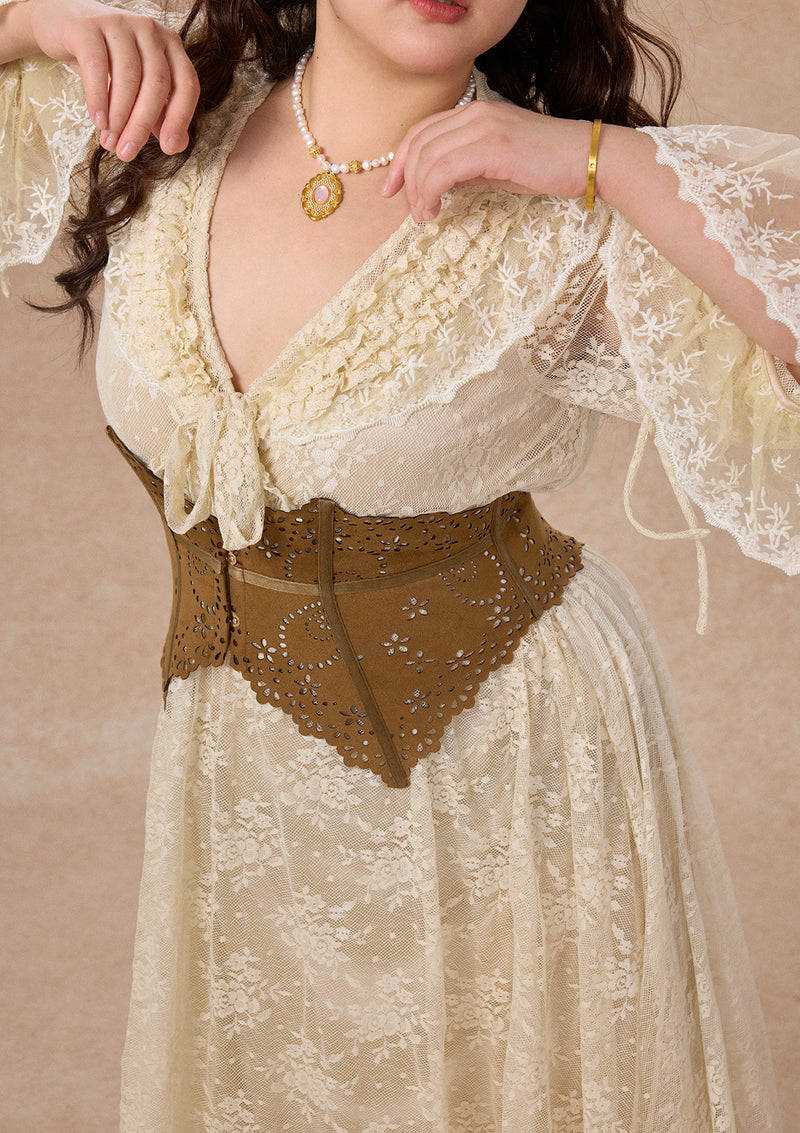 Curve&Plus Suede Corset (underbust)