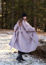 Dreamy Lavender Double-faced Overcoat