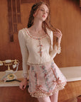 Berry Bubble Strick-Top Basic