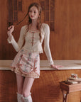 Berry Bubble Strick-Top Basic
