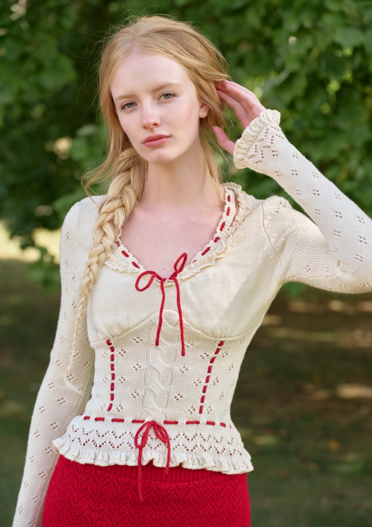 Christmas Berry Carol knit base Shirt