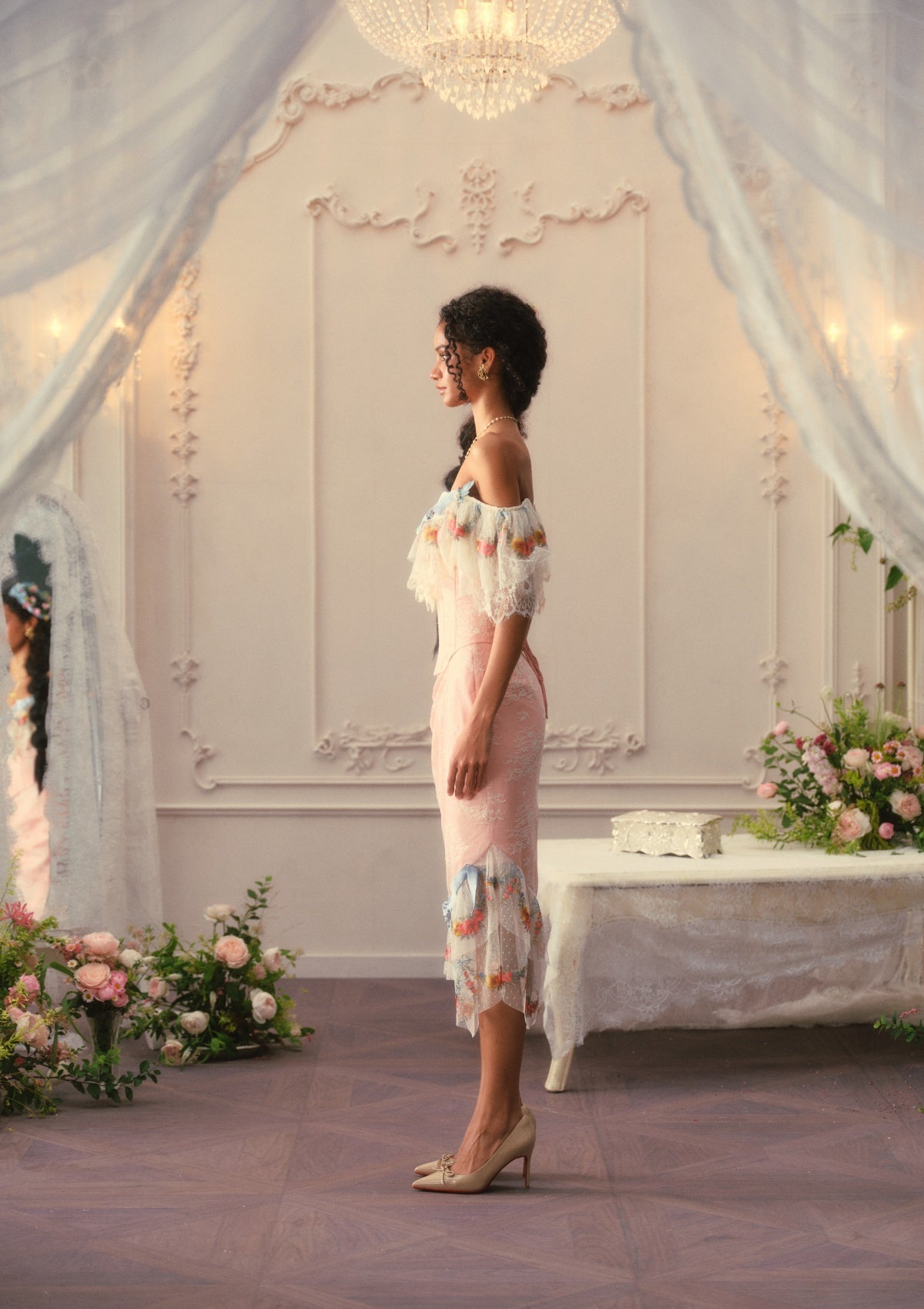 Floral Dreamweave Corset Dress