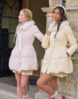 Powder Snow Rose Puffy Down Jacket  (Goose Yellow)